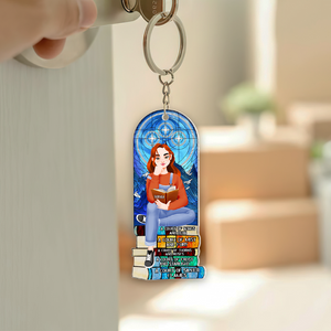 Personalized Gifts For Book Lover Keychain 03HUPU271224PA-Homacus