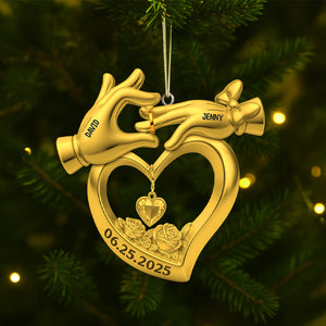 Personalized Gifts For Newlywed Couple Christmas Acrylic Ornament 02ohtn140825-Homacus