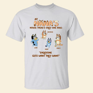 Personalized Gifts For Grandma Shirt Nana House's Rules 05kapu290124-Homacus