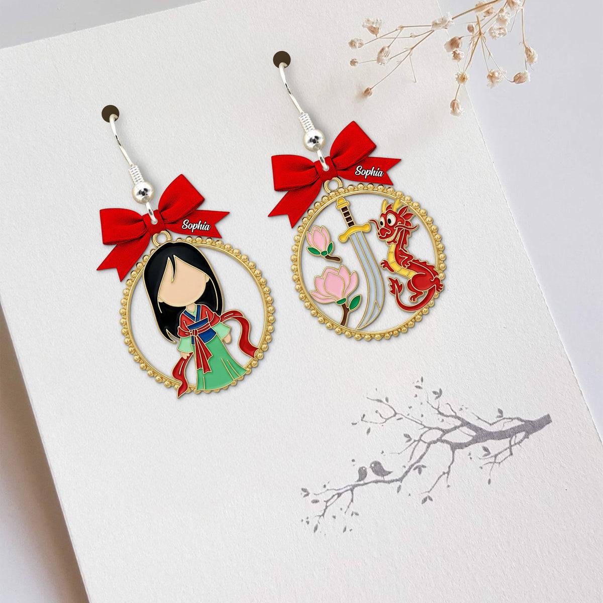 Cartoon Princess Acrylic Earrings Personalized Gifts For Her 01pgtn040725-Homacus