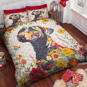 Labrador Retriever Dog Christmas Quilt Bed Set Gifts For Dog Lovers 02HUDT051124-Homacus