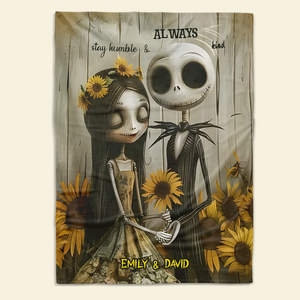 Personalized Halloween Gifts For Couple Blanket 85acpu290824-Homacus