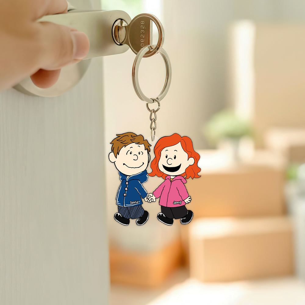 Couple fashion keychains