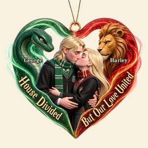United House Love Christmas Ornament - Personalized Christmas Gift For Couples 05HUDT190926