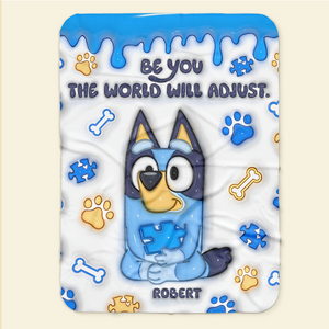 Personalized Gifts For Autism Blanket Inflated Effect 02ohpu200225-Homacus