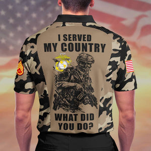 Custom Military Rank Gifts For Veteran Camo Polo Shirt American Soldier 01acqn110724-Homacus