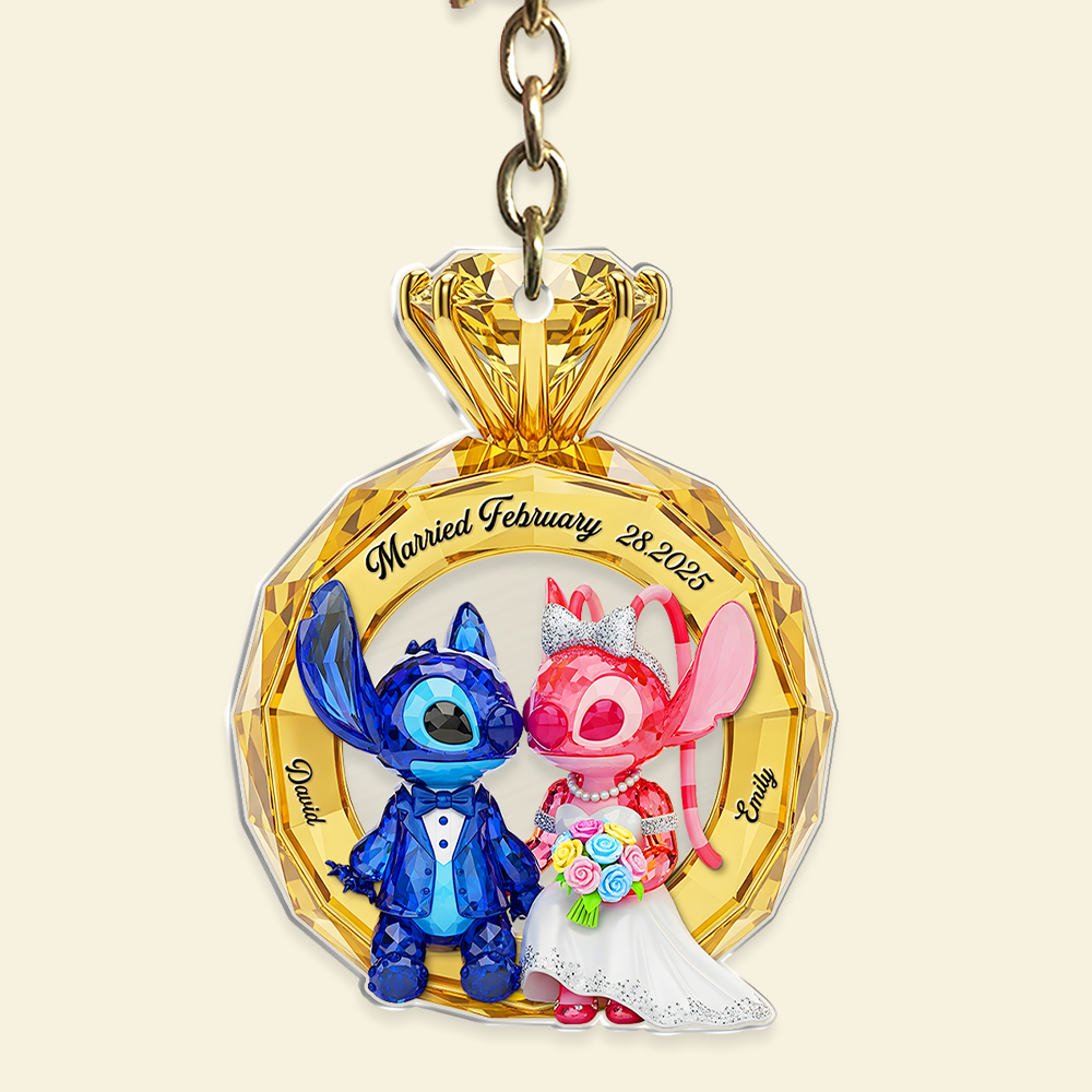 Couple Anniversary Keychain -Personalized Gifts For Couple 04ohpu290525-Homacus