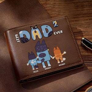 Personalized Gifts For Dad PU Leather Wallet 01OHMH310524-Homacus