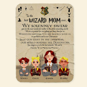 Personalized Gifts For Mom Wizard Blanket 01ACDT041024PA-Homacus