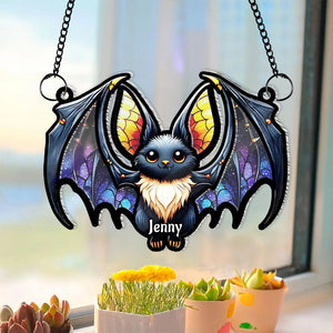 Personalized Bat Halloween Suncatcher Ornamnet 03TOMH220824-Homacus