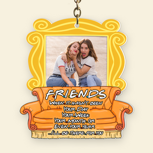 Custom Photo Gift For Friends Keychain, Besties Will Always Be There For You 03qhpu131224-Homacus