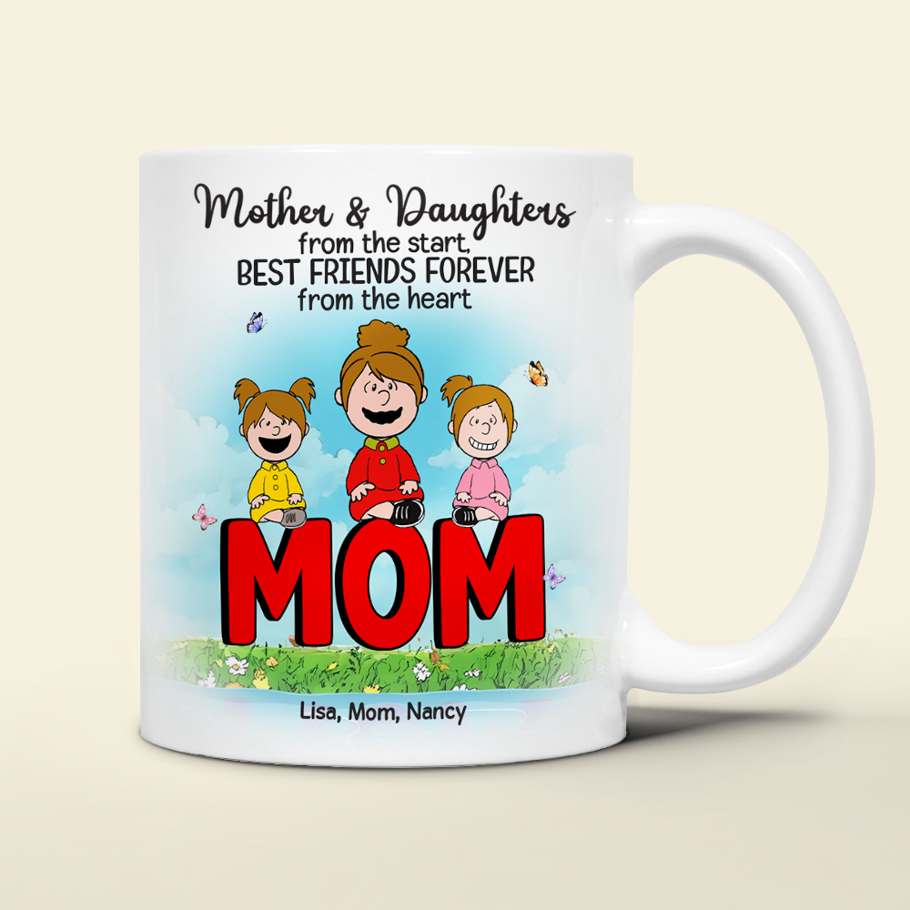 Personalized Gifts For Mom Coffee Mug 03topu040225 Best Friends Forever-Homacus