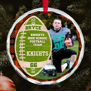 Custom Photo Gifts For Football Player Christmas Ornament 04ACDT191024-Homacus