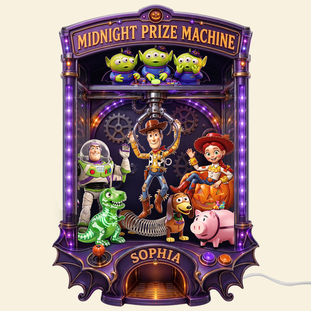 Midnight Prize Machine Acrylic Light Box - Personalized Gifts For Halloween 04hadt310726