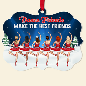 Personalized Gifts For Best Friends Christmas Ornament Dance Friends 02napu251124-Homacus