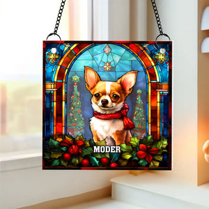 Personalized Gifts For Dog Lovers Suncatcher Ornament 05hutn090924 Chihuahua-Homacus