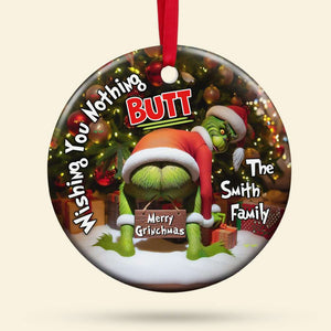 Personalized Gifts For Family, Ceramic Ornament 01HUDT240724 Naughty Ornament-Homacus