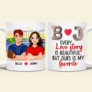 Personalized Gifts For Baseball Lover Couple Coffee Mug 01xqpu171024hg-Homacus