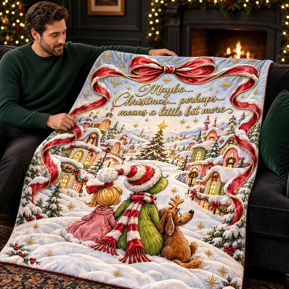 Shining Christmas Blanket - Personalized Christmas Gifts 03padt061026