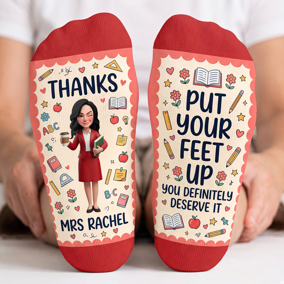 Teacher Appreciation Socks - Personalized Gifts For Teachers 04nadt210926-Homacus