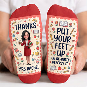 Teacher Appreciation Socks - Personalized Gifts For Teachers 04nadt210926-Homacus