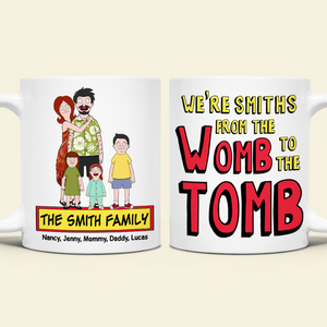 Personalized Gifts For Family Coffee Mug Cartoon Family 02ACPU020225HG-Homacus