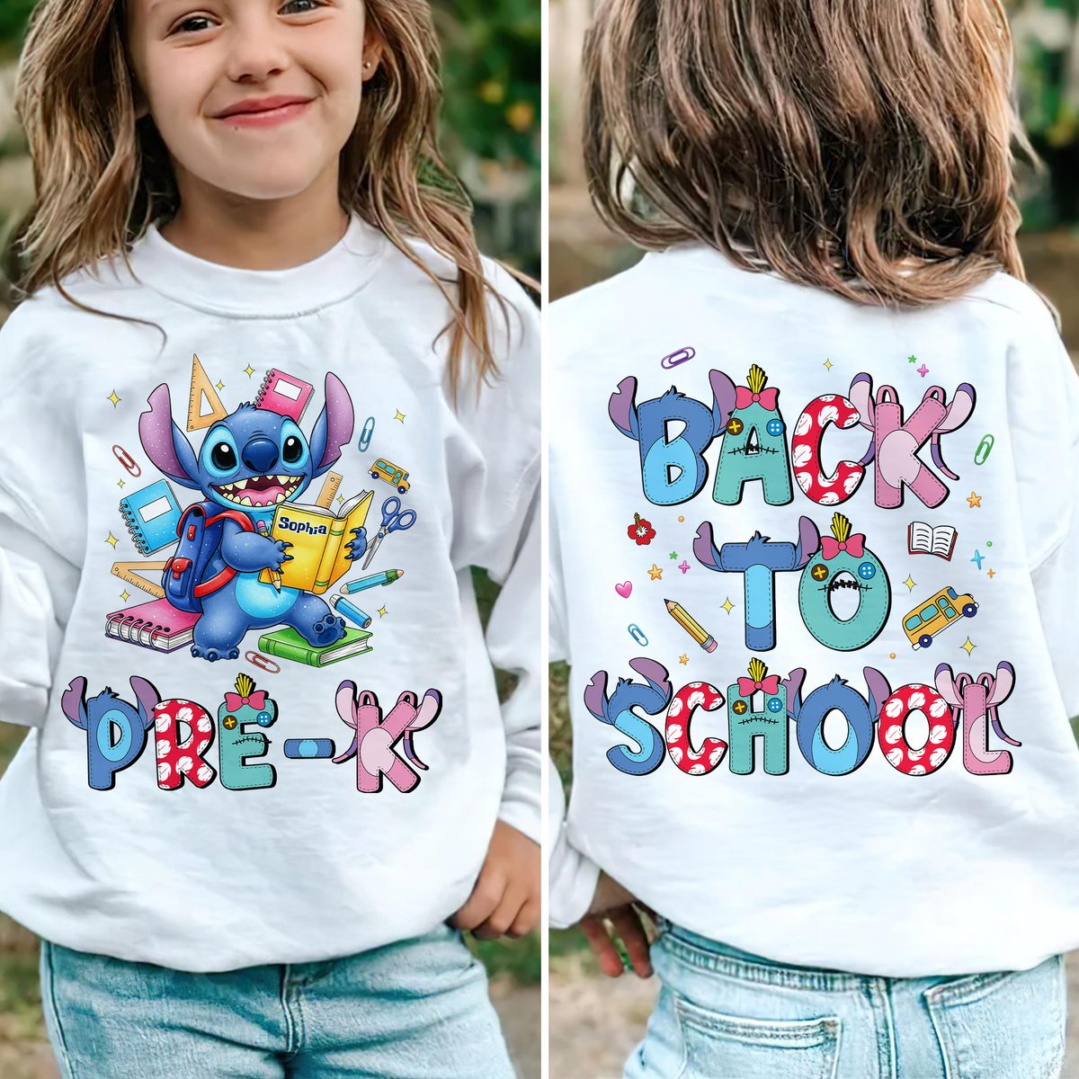 Cute Alien Back To School - Personalized Gifts For Kid 04hupu160625-Homacus