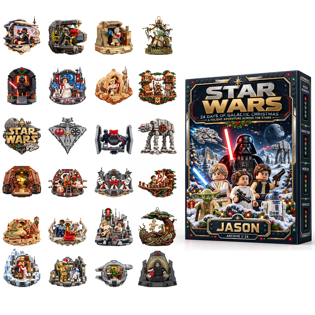 Legend Cosmic Art Advent Calendar Blind Box Ornaments - Personalized Gifts 04hatn121026-Homacus
