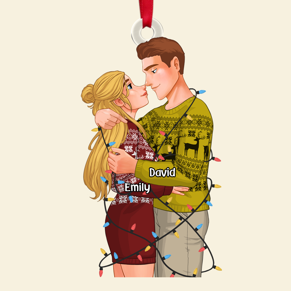 Personalized Gifts For Couple Christmas Ornament 02ACPU111124DA-Homacus