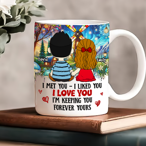 Personalized Gifts For Cartoon Lover Mug Couple Lover I Met You I Like You 06xqpu161224hg-Homacus