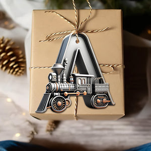 Custom Alphabet Letter Gifts For Train Lovers Christmas Ornament 051xqtn231024-Homacus