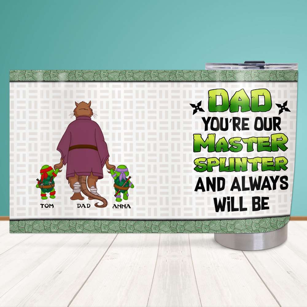 Personalized Gifts For Dad Tumbler Our Master Dad-Homacus