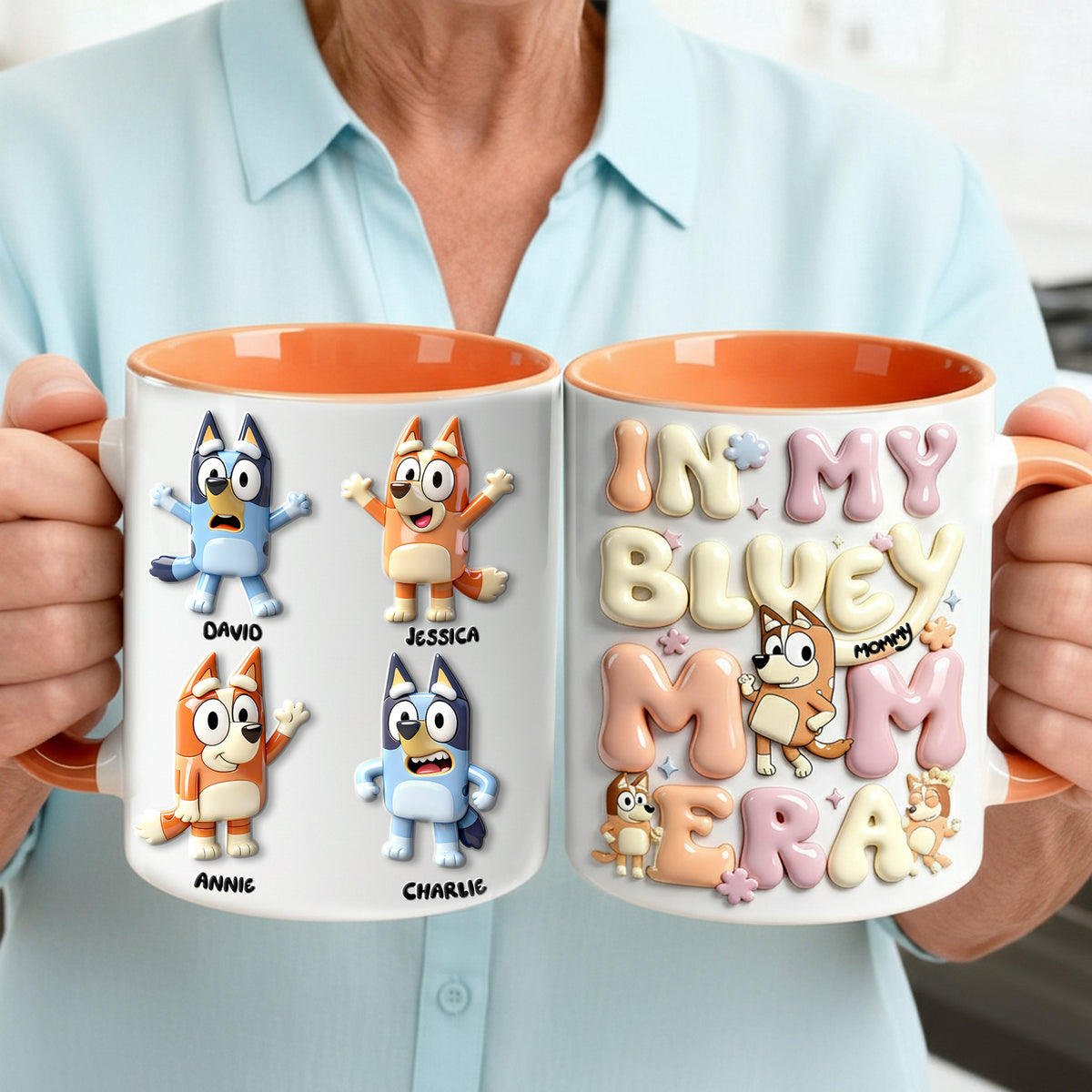 Adorable Characters Mom Era Accent Mug - Personalized Gifts For Mothers 03kilu240226-Homacus