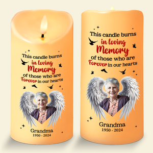 Custom Photo Memorial Gifts For Family Led Candle 04TGPU281024-Homacus