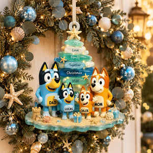 Puppy Family - Personalized Gifts For Christmas Ornament 01nadt010826-Homacus