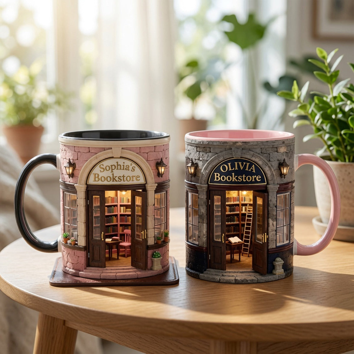 Custom Bookstore Mug - Personalized Coffee Mug - Book Lover Gifts-Homacus
