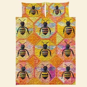 Personalized Gifts For Bee Lovers Quilt Bed Set 04qnqn061124-Homacus