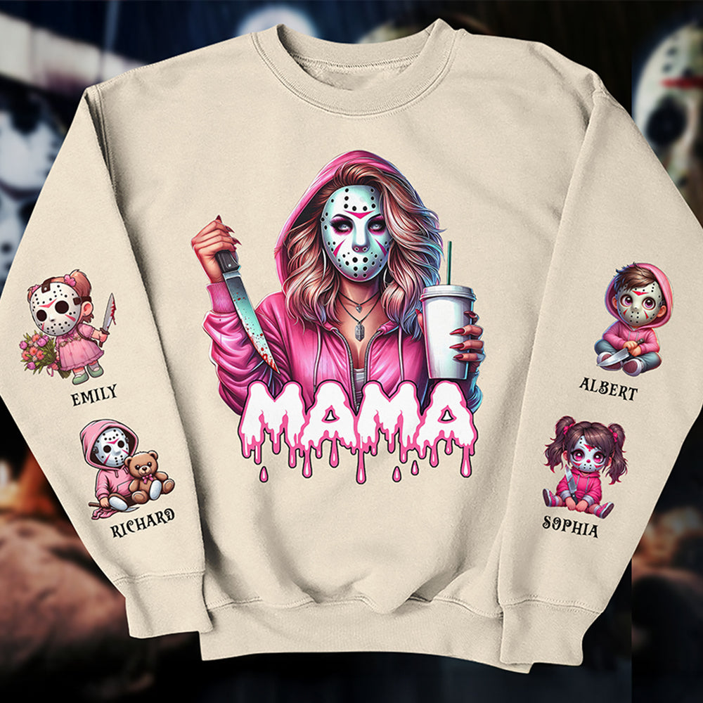 Personalized Gifts For Mom Shirt, Horror Mama 015qhqn190924-Homacus