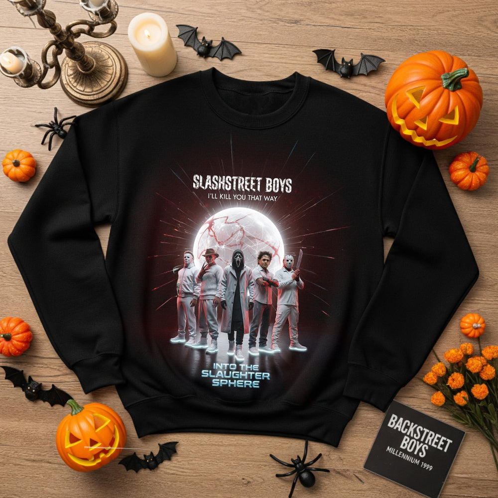 Slasher Boy Band Shirt, Halloween Gifts For Horror Fans 03qhdt230825-Homacus
