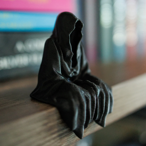 Grim Reaper Sitting Bookshelf Decor 03huxx160924 3D Printed Death Figure Gift Bookish Merch Teacup-Homacus