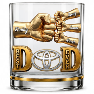 Best Dad Keepsake Glass Mug - Personalized Gifts For Dad 05NATN230526-Homacus