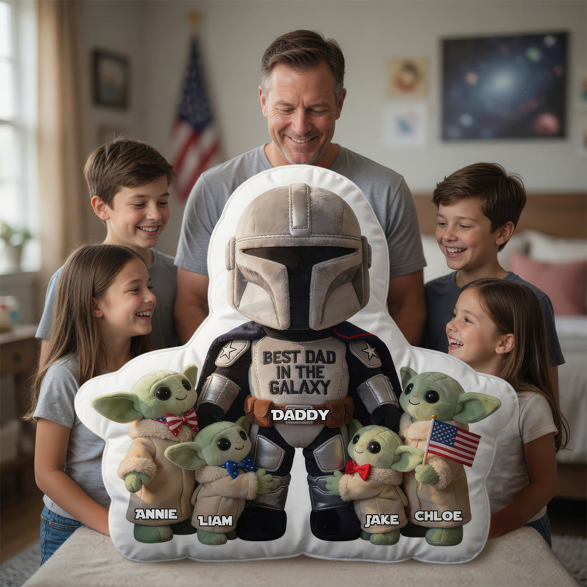 Freedom Legacy Dad Pillow - Personalized Gifts For Dads 05PGDH180526-Homacus