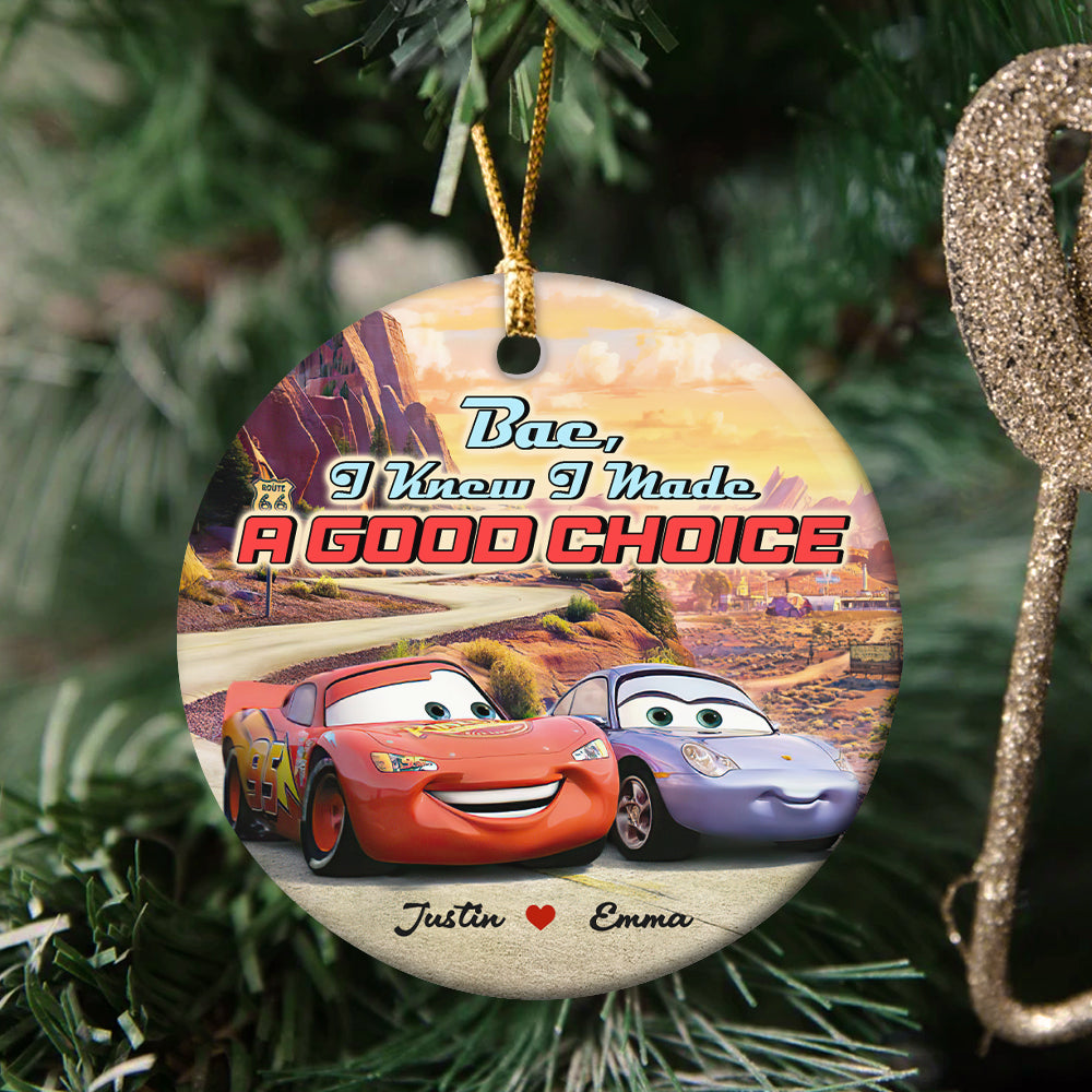 Couple I Made A Good Choice 01tohn291123 Personalized Ceramic Ornament LMQN-Homacus