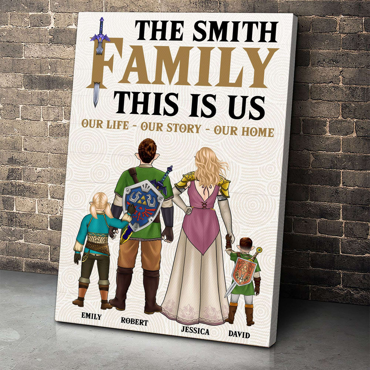 Personalized Gifts For Family Canvas Print 03acqn020724hg-Homacus