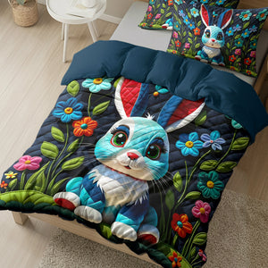 Gifts For Rabbit Lovers Quilt Bed Set 03HULU170125-Homacus