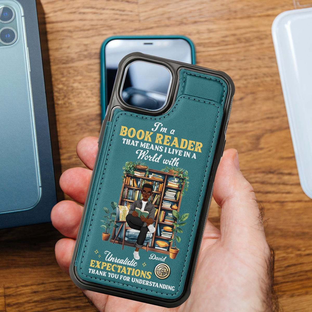 Personalized Gifts For Book Lovers Leather Flip Wallet Phone Case 04xqtn240225pa I'm A Book Reader-Homacus