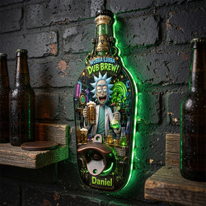 Crazy Scientist Wooden Wall Hanging Bottle Opener - Personalized Gifts 02hadt200726-Homacus