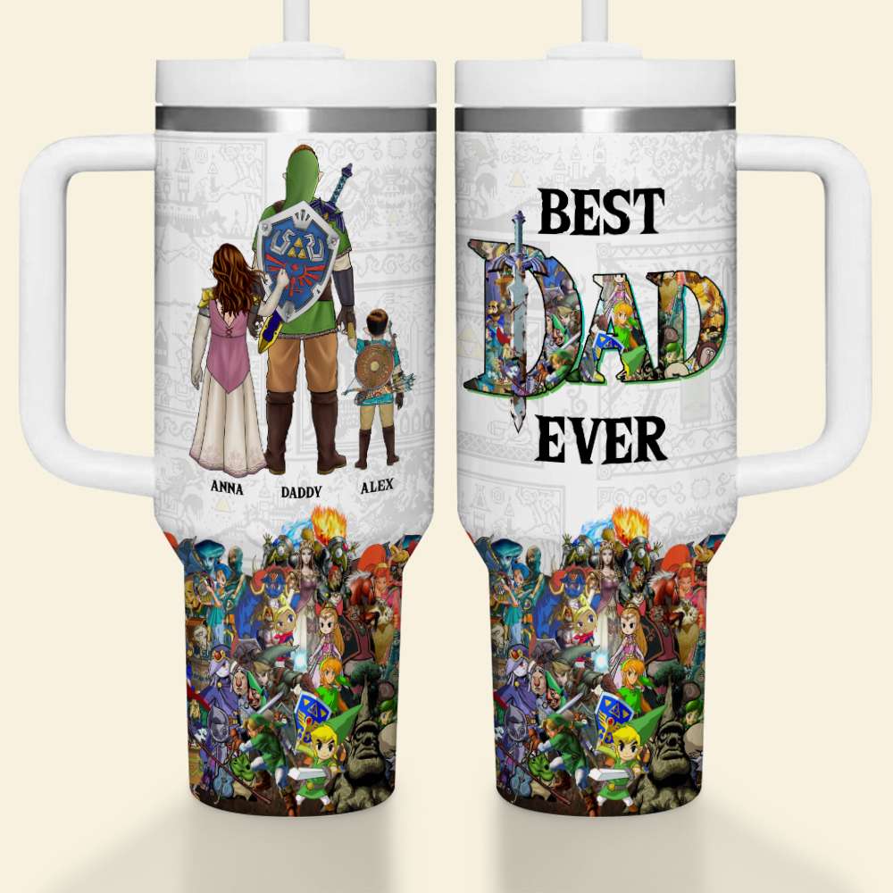 Best Dad Ever Tumbler Personalized Gifts For Father's Day 07qhdt200424hg-Homacus