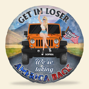 Personalized Gifts For Girl Tire Cover 03NADT110624TM American Car Girl-Homacus