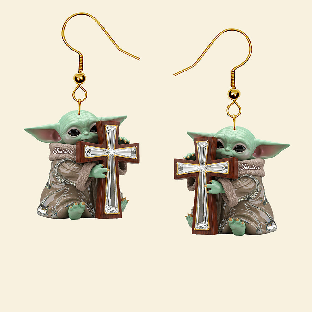 Baby Alien Acrylic Earrings – Personalized Gifts For Christians 03naqn090725-Homacus